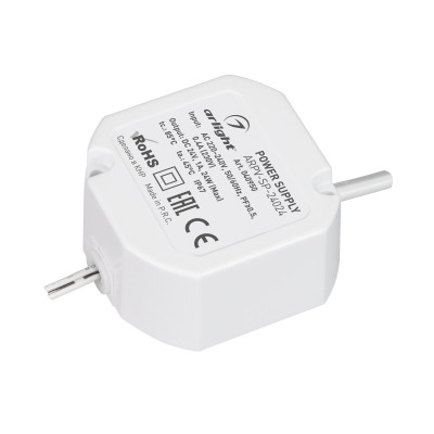 Блок питания ARPV-SP-24024 (24V, 1A, 24W) (Arlight, IP67 Пластик, 5 лет), 040950