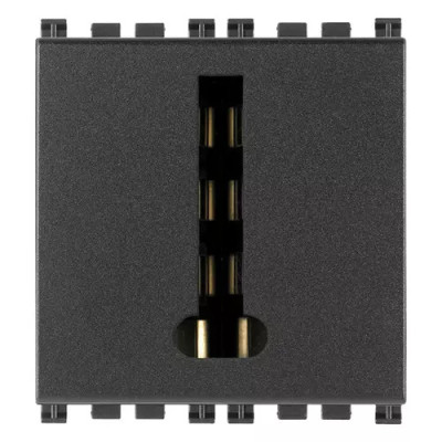 Vimar Розетка телефонная 8P французский стандарт, серая, 19327