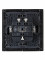FORTE&PIANO Выключатель 2-клавишный 10А FP105 черный IEK, FP-V20-0-10-1-K02
