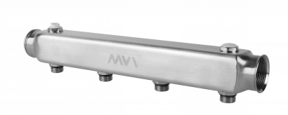 Коллектор из нержавеющей стали MVI, м\ц 100мм, 1 1/4"x1/2", 4 выхода, ML.404.07