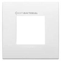 Vimar Накладка Classic 2 мод., с антибактериальным покрытием, белая, 19642.AB.74