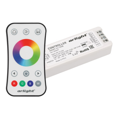 Контроллер SMART-RGB-SET-RING (12-24V, 3x3A, ПДУ 2.4G) (Arlight, IP20 Пластик, 5 лет), 034807