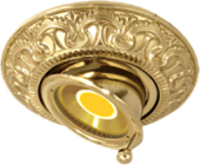 FD1038ROB Fede Светильник встраиваемый поворотный круглый CORDOBA, Bright Gold