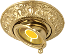 FD1038ROB Fede Светильник встраиваемый поворотный круглый CORDOBA, Bright Gold