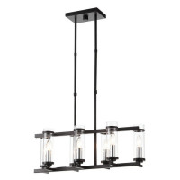 ST LUCE SL334.403.07 Люстра подвесная ST-Luce Черный, Никель/Прозрачный E14 7*60W