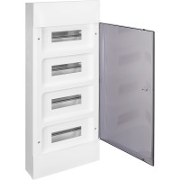 Legrand Practibox S Пластиковый щиток Навесной 4X12 Дымчатая дверь, 135614