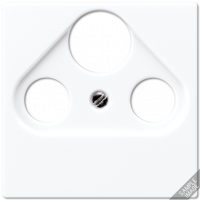 Крышка для SAT-TV-FM-розеток, фиксация винтом; дюропласт; слоновая кость; A500, A561PLSAT