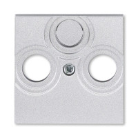 5011H-A00300 70 - Накладка ABB Levit для розеток TV-R / TV-R-SAT серебро - 2CHH080300A4070