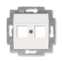 5014H-A01018 68 - Накладка с суппортом ABB Levit для информационных разъёмов жемчуг - 2CHH291018A4068
