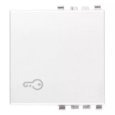 Vimar Клавиша на 2 модуля с символом "ключ", белая, 20022.P.B