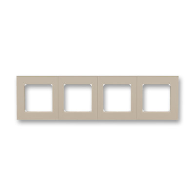 ABB EPJ Levit кофе макиато / белый Рамка 4 поста,