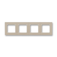 ABB EPJ Levit кофе макиато / белый Рамка 4 поста,