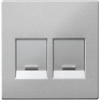 SM Накладка для 2-х разъёмов, со шторк., для арт. №SCMTN4566-00хх, алюм. SM Накладка для 2-х разъёмов, со шторк., для арт. №SCMTN4566-00хх, алюм.