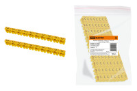 Маркер наборный - символ "C" желтый 6 мм2 (100 шт.) TDM Electric, SQ0534-0060