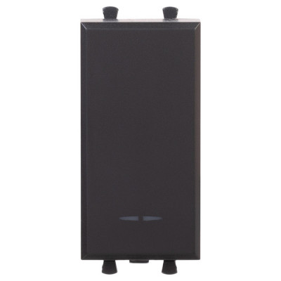 4412101 - ДКС Выключатель модульный, "Avanti", "Черный матовый", 1 модуль