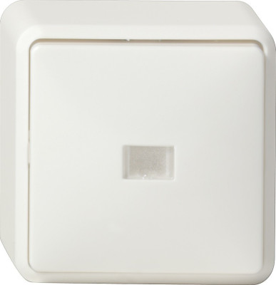 Выключатель сподсветкой и полем для надписи универсальный IP20