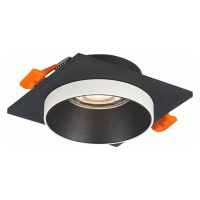 ST LUCE ST206.418.01 Св-к встр. Черный GU10 1*50W  L92xW92xH38 220V Без ламп