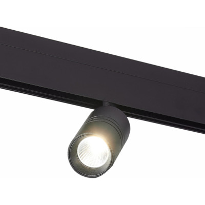 ST LUCE ST365.446.07 Магнитный трековый светильник Черный LED 1*7W 4000K 595Lm Ra>90 36° IP20 L-xW44xH90 48V