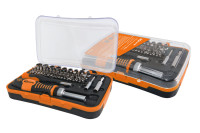 Набор, две отвертки: реверсивная, и тонкая, в комплекте биты и головки, №4, 65 предметов "Алмаз" TDM Electric, SQ1019-0204