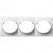 5573.1 BL - Рамка 3-постовая горизонтальная, серия TACTO, цвет альп. белый, ABB