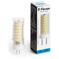 Лампа светодиодная, (9W) 230V G4 6400K JCD, LB-434, Feron 38145