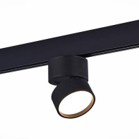 ST LUCE ST809.436.09 Магнитный трековый светильник Черный LED 1*9W 3000K 500Lm Ra>90 120° IP20 D85xH126 48V