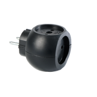 Разветвитель ФАZА АП-3-Ш черный, тройник, шар, 1006509 Разветвитель ФАZА АП-3-Ш черный, тройник, шар, 1006509