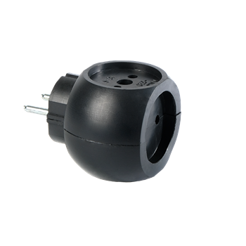 Разветвитель ФАZА АП-3-Ш черный, тройник, шар, 1006509