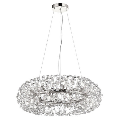 LUSSOLE ALASKA Люстры подвесные, цвет основания - хром, плафон - стекло (цвет - прозрачный), 20x40W G9, LSP-8582