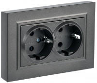 BRITE Роз. 2-я с з/к без з/ш 16А в сб. РС12-3-БрТБ бр. IEK, BR-R21-16-K45-F