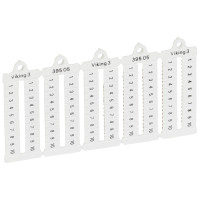 Legrand Листы с этикетками для клеммных блоков Viking 3 - горизонтальный формат - шаг 5 мм - цифры от 1 до 10, 039505