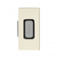 Simon S27 Разъём HDMI, узкий, (мама-мама), сл.кость, 2701094-031