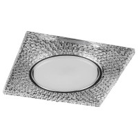 Светильник потолочный, 15W 230V  GX53, без лампы, прозрачный, хром DL4110, Feron 40515