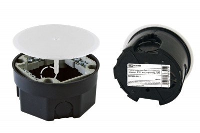 Распаячная коробка СП D73х42мм, крышка,  IP20,  инд. штрихкод, TDM Electric, SQ1402-0911