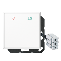 Накладка (стекло) для внешнего DND-модуля с LED-лампами, 24 В, LSCUKO6M24WW Накладка (стекло) для внешнего DND-модуля с LED-лампами, 24 В, LSCUKO6M24WW