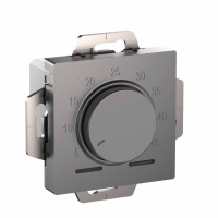 ATN000935 - ATLASDESIGN ТЕРМОСТАТ электронный для теплого пола с датчиком, 10A, механизм, СТАЛЬ, Systeme Electric