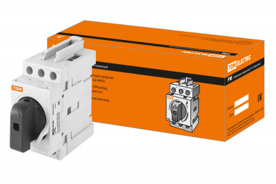 Рубильник модульный РМ-63 3П 63A TDM Electric, SQ0222-0005