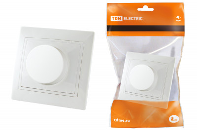 Светорегулятор поворотный RL 600 Вт белый "Таймыр" TDM Electric, SQ1814-0024