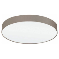 97616 Потолочный светильник PASTERI, 5х60W (E27), ?760, H150, сталь, белый / текстиль, лен, коричнев