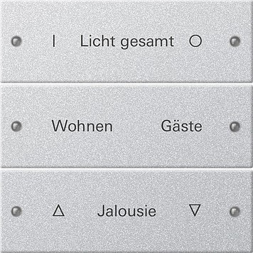 220326 Gira Набор клавиш 3-клав.,  ГРАВИРОВКА