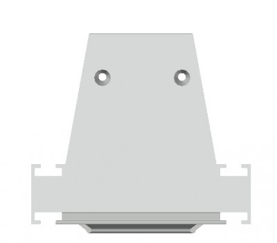 Donel,Боковая  глухая заглушка для профиля DN18521 Цвет:Белый матовый, RAL9003,Серия:DN8ALE, DNCAP18521RAL9003