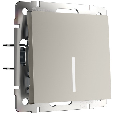 Werkel W1210104/ Выключатель одноклавишный с подсветкой (дымчатый), a069448