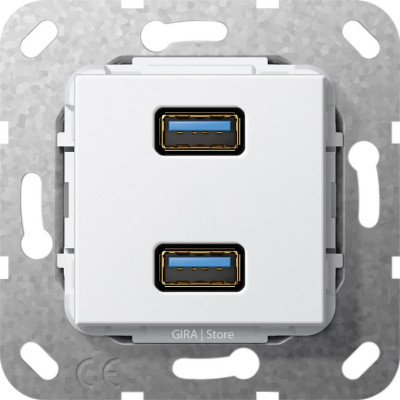 568503 Gira Разъем USB 3.0 A 2 местн.