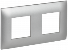 SKANDY Рамка 2-мест. SK-F02S сереб. IEK, SK-M22-K23
