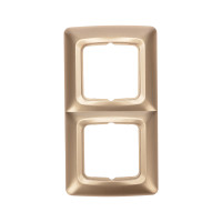 DEA Рамка 2-я горизонтальная Золотой Металлик KRANZ (1/10/180), KR-78-0316