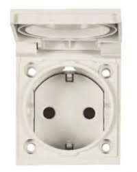 3288 BL - UJP Розетка SCHUKO арт.3288 BL, панельная 2P+E, IP54 с крышкой, 10/16А, 250В, цвет белый - 2CLA328800A1101 3288 BL - UJP Розетка SCHUKO арт.3288 BL, панельная 2P+E, IP54 с крышкой, 10/16А, 250В, цвет белый - 2CLA328800A1101