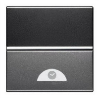 N2262.1 AN - Механизм электронного выключателя на МОПТ с таймером 10 сек - 10 мин., 40-500 Вт, 2-модульный, серия Zenit, цвет антрацит - 2CLA226210N1801