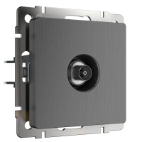 Werkel W1183004/ ТВ-розетка оконечная (графит рифленый), a050758