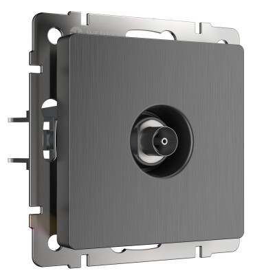 Werkel W1183004/ ТВ-розетка оконечная (графит рифленый), a050758