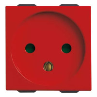 Vimar Розетка 2П+3 16А, израильский стандарт, красная, 09240.R Vimar Розетка 2П+3 16А, израильский стандарт, красная, 09240.R